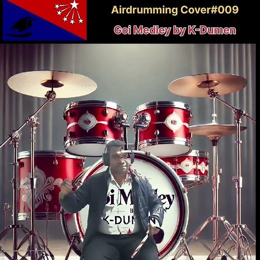 Air-drumming Cover#009 - Goi Medley by K-Dumen. #pngmusic #50thanniversary #009 #localhits #samkay