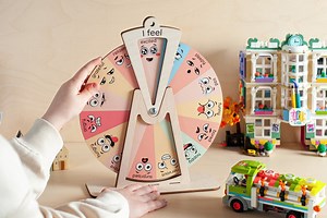 Feelings Wheel, Feelings Chart, Emotion Chart, Emotion Wheel, Feelings Chart for Kid, Wood Toy, Homeschool Game, Montessori Toddler Toys - Etsy