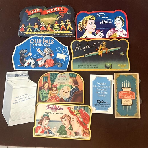 Vintage 1940s - 1950s Choice of Needle Books: Incomplete & Almost Incomplete - Etsy Australia
