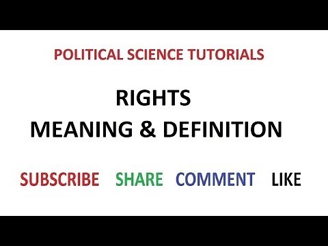 Meaning & Definition of Rights