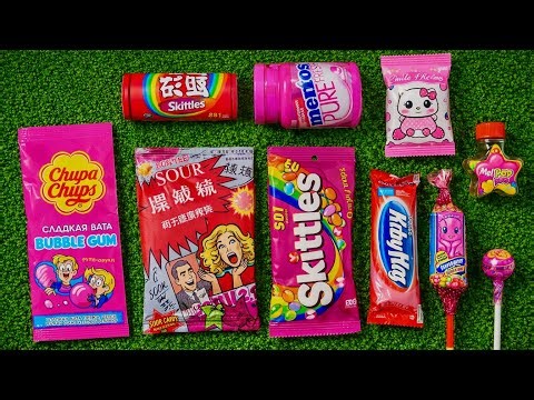 ASMR Pink Candy Unboxing 💖✨ Only Pink Sweets! WOW!
