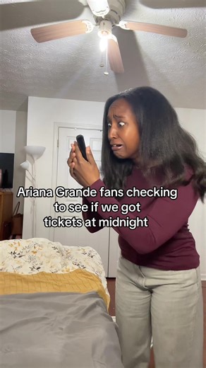 I BEST have a @Ticketmaster notification saying I got my ticket at midnight or imma scream! @arianagrande #arianagrande #eternalsunshinetour #ticketmaster #arianator #fyp