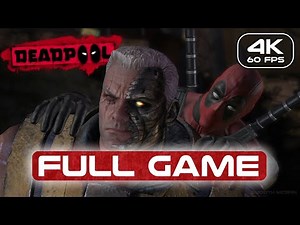 Deadpool Gameplay Walkthrough FULL GAME (4K 60FPS) No Commentary