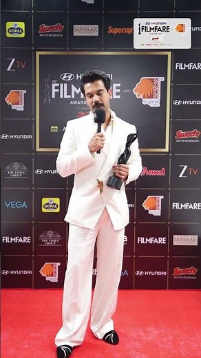 Rajkummar Rao Wins Best Actor (Critics’) for Srikanth | Filmfare Awards 2025 ❤️