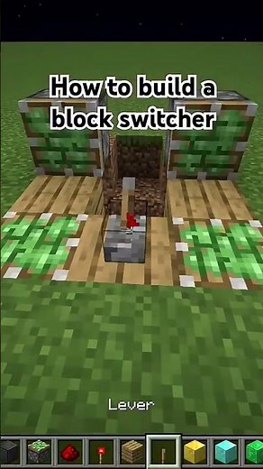 How to build a block switcher in Minecraft