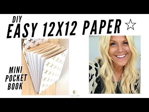 DIY Easiest Mini Accordion Pocket Book EVER!!! 12x12 paper
