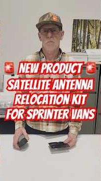Hein at DIYvan shows our **NEW** Satellite Antenna Relocation Kit for Sprinter Vans