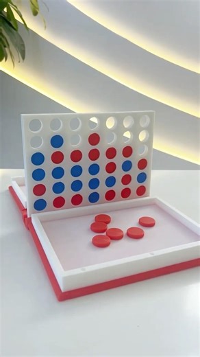 The classic four in a row game is now a book. #3Dprinting #game #bookgame