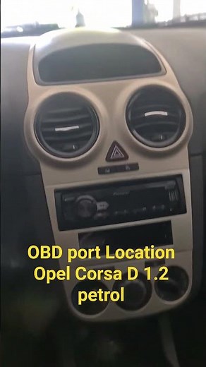 OBD port Location Opel Corsa D 1.2 petrol 2006-2014 #opel #obd #automobile #mechanic #repair