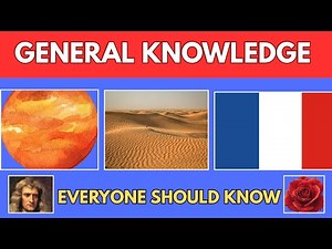 GENERAL KNOWLEDGE TRIVIA QUIZ | EVERYONE SHOULD KNOW 🤓