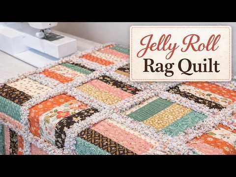 Easy Jelly Roll Rag Quilt — Step-by-Step (Beginner Friendly)