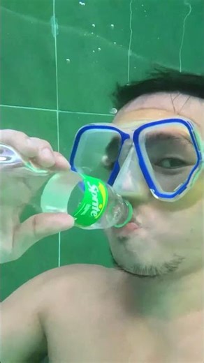 burp Root Beer vs Sprite underwater