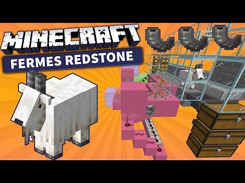 🐐 Usine Redstone à Cornes de Chèvre (Goat Horns) - Minecraft Java 1.20