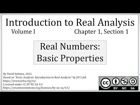 Basic Properties of Real Numbers
