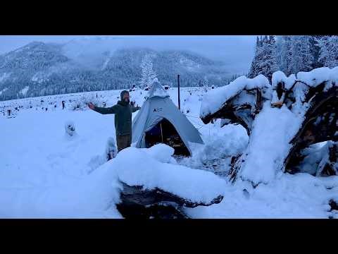 Solo Camping/Big Snow Storm 2026