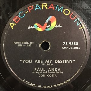 Paul Anka - You Are My Destiny / When I Stop Loving You (That'll Be The Day)