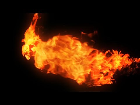 Fast Burning Fire Effect Background Video Footage