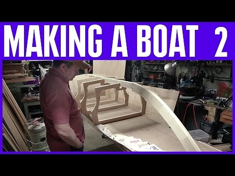How to Build a Wooden Boat #2 Without Marine Plywood - Electric Motor - Hull Frames