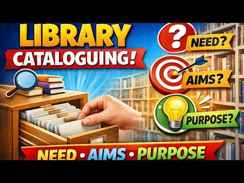 Library Cataloguing: Need, Objective and Functions | Library Cataloguing in Hindi | BLIS DLIS