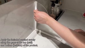 2 Pack Large Premium Silicone Splash Guard Kit for Bathtub, Walk in Shower Corner Water Splash Guards to Keep Water in Shower or Bath Tub Side Water Blocker with Waterproof Self-Adhesive