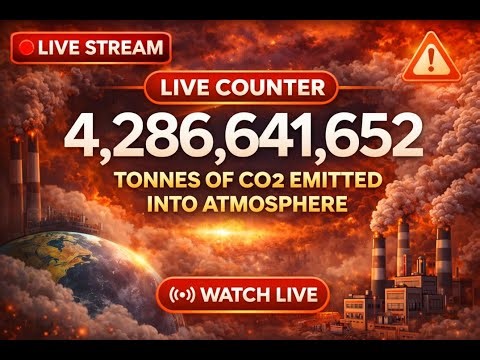 🔴 LIVE CO₂ Counter 🌍 | Earth Pollution Meter in Real Time | Watch Now!