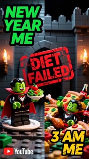 Why LEGO Dracula Can’t Stick to a Diet! 🧛‍♂️🍕 #Shorts#aishorts