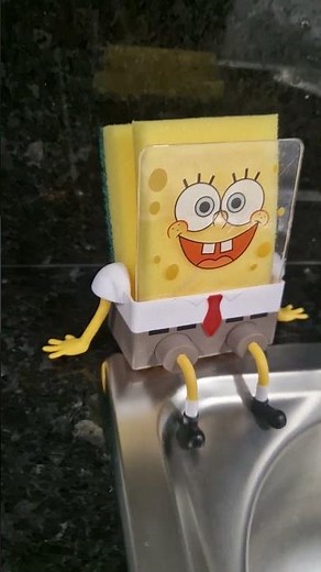 Cute Cartoon Sponge Holder/SpongeBob Kitchen #shorts