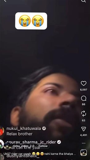 Aakhon Mein Aansu Aa Gaye 😭 UK 07 Rider Live Accident Update 💔 #UK07Rider #AnuragDobhal