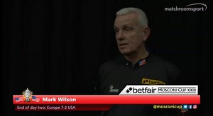 INTERVIEW: Team USA captain Mark Wilson reflects on day two of Betfair Mosconi Cup XXIII | Matchroom Pool