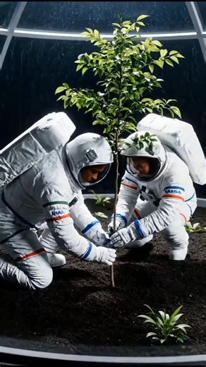 Touropia on Instagram: "A NASA astronaut team builds houses and plants green trees inside bio-domes on the Moon, with low-gravity movement and an ultra-realistic cinematic look. #NASA #MoonMission #LunarColony #MoonBase #SpaceExploration Astronauts FutureCity SciFiRealistic AIStudio Cinematic UltraRealistic 4KVideo SpaceTechnology"