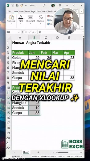 Menggunakan Formula XLOOKUP di Excel 365 untuk Analisis Data Penjualan