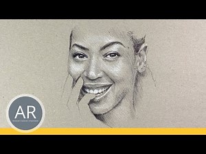 Schrit für Schritt super realistische Gesichter malen lernen. Akademie Ruhr Porträt-Zeichenkurse.