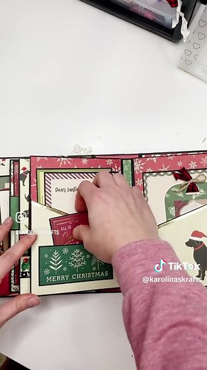 New album tutorial is now up on my youtube channel! 🎥 youtube.com/KarolinasKrafts #minialbumtutorial #minialbum #christmasalbum