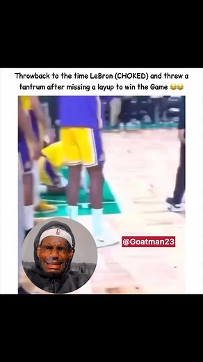 First time in NBA history a grown man on live TV showed the world what a tantrum looks like 🤣🤣 #LeBron #LeBum #LeCryBaby | Goatman23