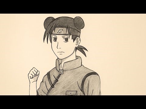 How to Draw Tenten Step by Step | Full Anime Drawing Tutorial for Beginners Easy Guide