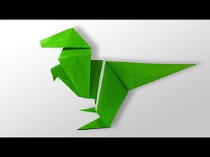 Easy Origami for kids - How to make Origami Dinosaur