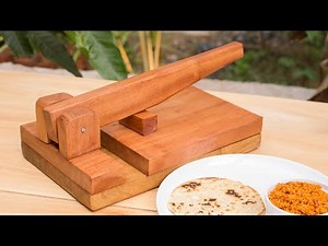 How to make Roti Maker at home / Wooden Roti machine - Pol Roti - Ruti Maker