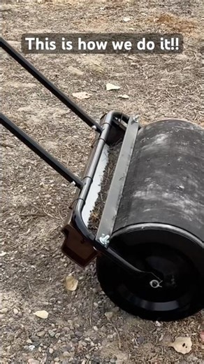 GET THE SEED BEFORE IT BECOMES A WEED! The Goathead Roller in use! #thegoatheadroller