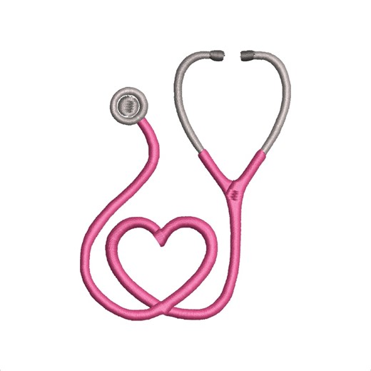 Heart Stethoscope Nurse Embroidery Design | Nurse Love Embroidery | Medical Machine Embroidery File | PES DST - Etsy
