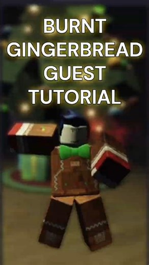 Burnt Gingerbread guest SKIN TUTORIAL (read description) #roblox #forsaken #forsakenroblox #tutorial