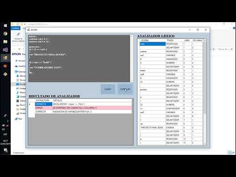 Analizador léxico, sintáctico y semántico