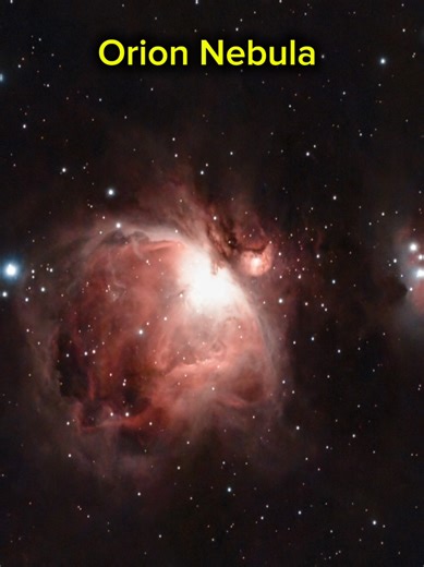 I captured the Orion Nebula through Dwarf 3 smart telescope. The Orion Nebula (also known as Messier 42 or M42) is a massive diffuse nebula located approximately 1,300 to 1,500 light-years from Earth. It is the closest region of massive star formation to our solar system and is one of the few nebulae visible to the naked eye, appearing as a