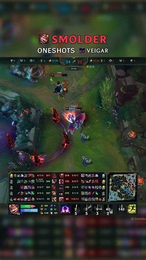 Smolder ONESHOTS Veigar | BR Master Patch 26.13 #shorts