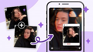 How to Put 2 Pictures Together to Make One | Photo Merge App