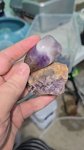 136K views · 4.3K reactions | Checking on the Chevron Amethyst. Half are ready for stage 2!!! #rocktumbling | Heather Evans | Facebook