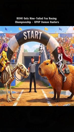 RUMI Gets Nine-Tailed Fox Racing Championship Part 2 #kpopdemonhunters #huntrix #rumi #mira