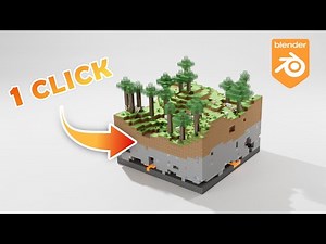 FREE BLENDER ADDON - Minecraft World Generator!