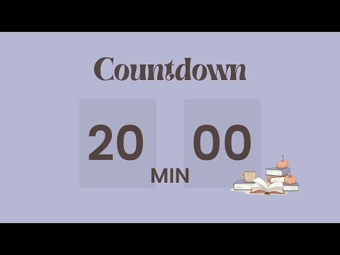 📖 20-Minute Reading Timer | Blueberry Aesthetic for Calm Study & Book Time