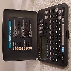 RadioShack electronic organizer EC-396 illuminator backlight requires batteries