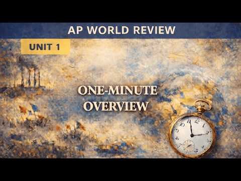 AP World History Unit 1 One Minute Review